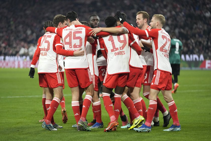 Байерн Мюнхен победи Волфсбург с 2:0 в мач от 33-ия