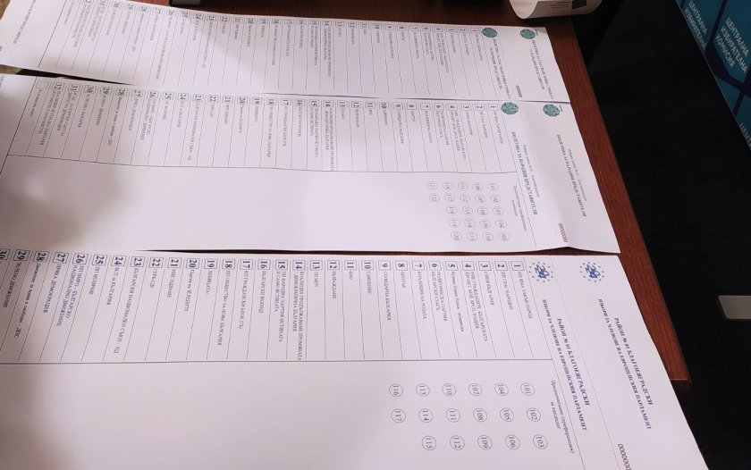 Хартиените бюлетините за вота 2 в 1 ще бъдат в