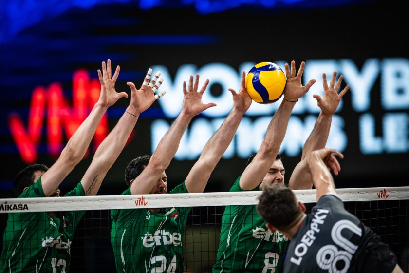 българия втора загуба волейболната лига нациите мъжете