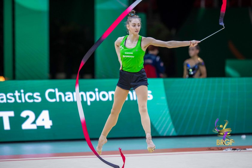 българските гимнастички добра подиум тренировка европейското първенство будапеща