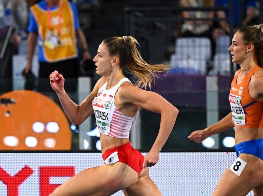 наталия качмарек триумфира европейската титла бягането 400 метра
