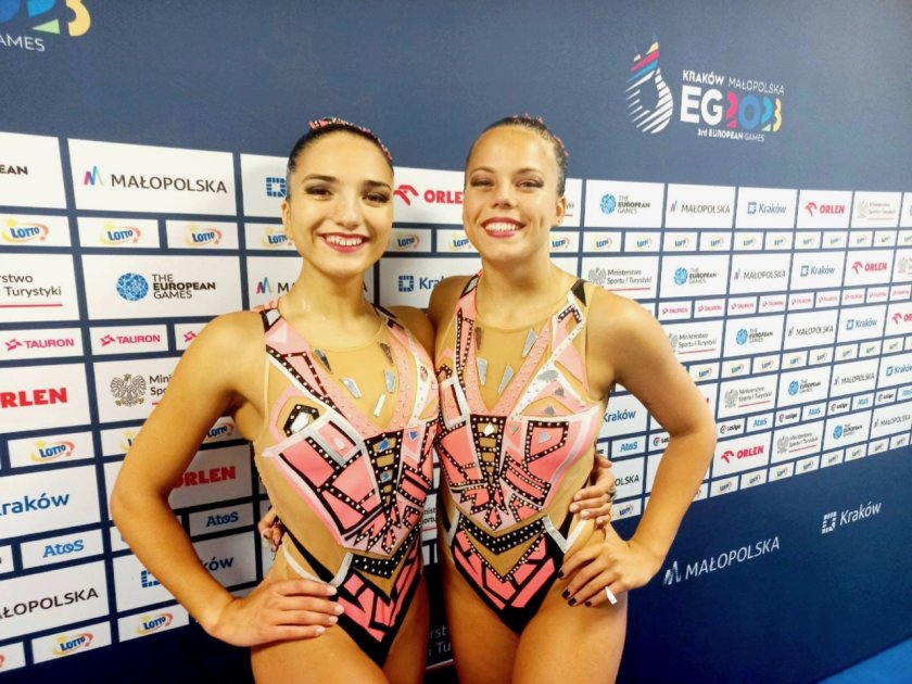 Шесто място за Далия Пенкова и Саша Митева във финала на европейското първенство по артистично плуване в Белград