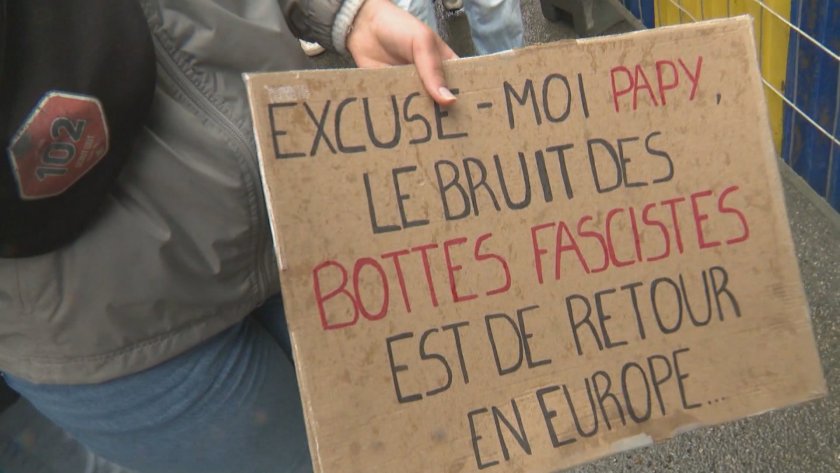 В Брюксел се проведе шествие срещу възхода на крайната десница в Европа