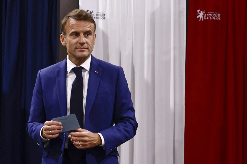 макрон призова голямо обединение крайната десница втория тур изборите франция