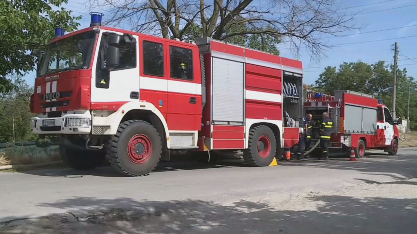 big fire burning area between villages rozino karnare