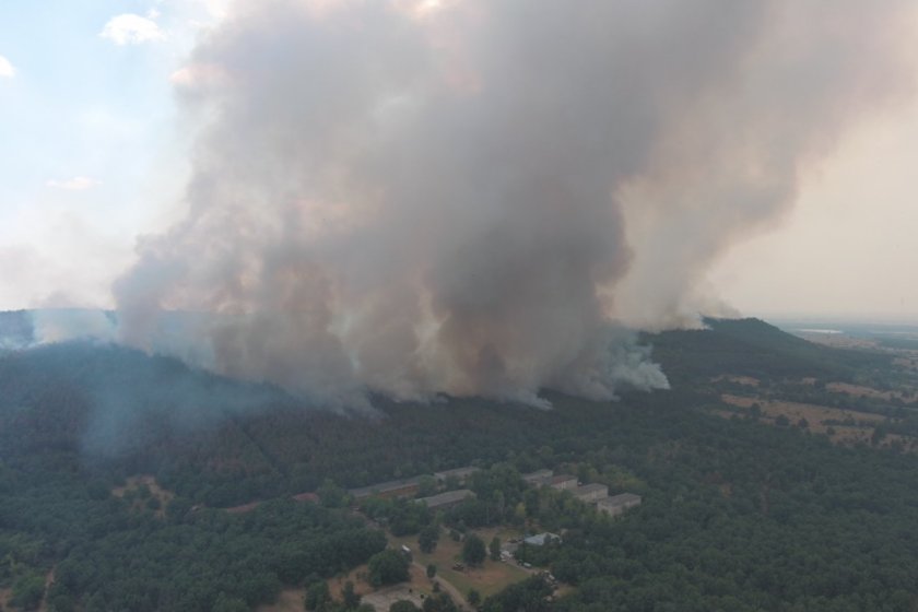 пожарът средна гора напълно ликвидиран съобщиха пожарната пловдив