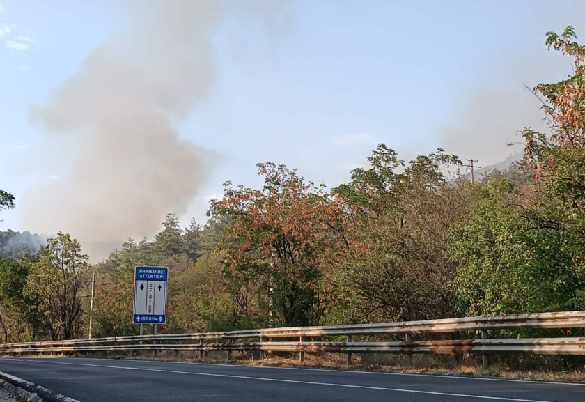 Нов пожар пламна в Кресненското дефиле, съвсем близо до град