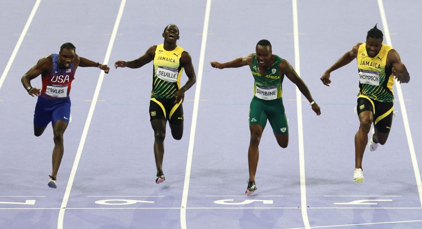 ноа лайлс триумфира златото 100 метра игрите париж