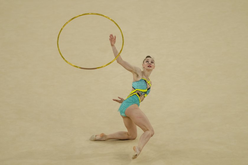 bulgaria 39s boryana kaleyn won silver medal women 39s rhythmic individual all around olympics paris