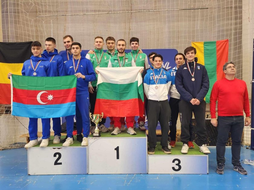 четири медала българия първия ден европейската купа шпага сабя софия