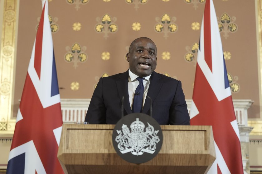 Британският външен министър Дейвид Лами е на посещение у нас.