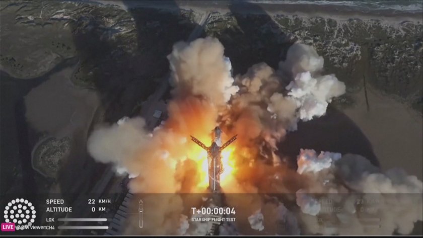 Спейс Екс загуби елемент от мегаракетата Старшип. 8 минути след