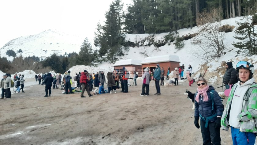 Туристи на Витоша чакат близо два часа автобус на студа, за да се върнат в София (СНИМКИ и ВИДЕО)