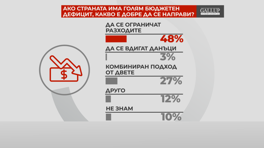 48% от анкетираните в експресно изследване на Галъп Интернешънъл за
