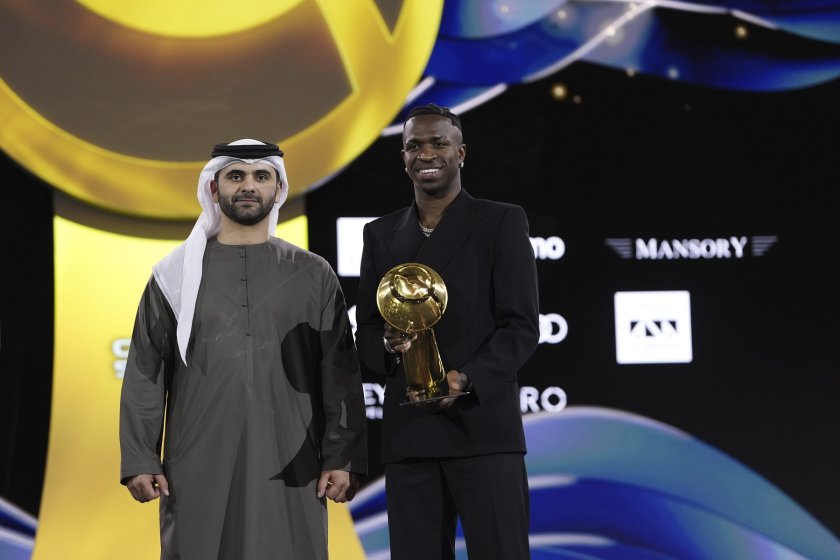 винисиус спечели наградата globe soccer awards добър футболист годината