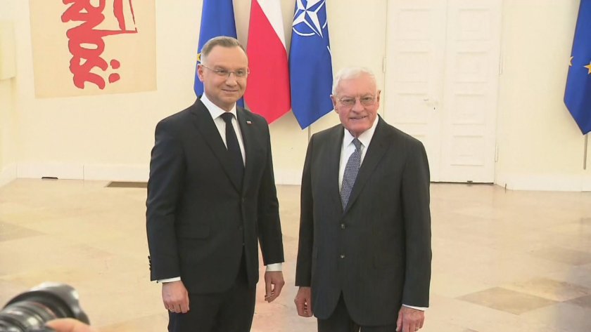 Полският президент Анджей Дуда се срещна с Кийт Келог -