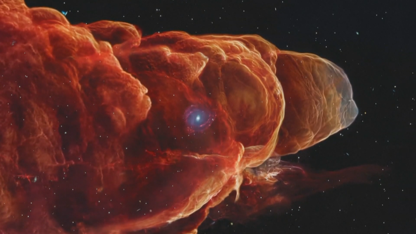 Космически спектакъл: Торнадо на 625 светлинни години от Земята