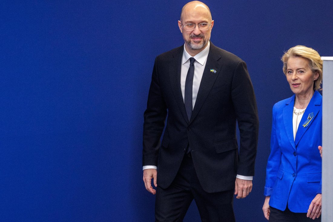 Срещи на украинския премиер в Брюксел - какво си казаха Шмигал и фон дер Лайен