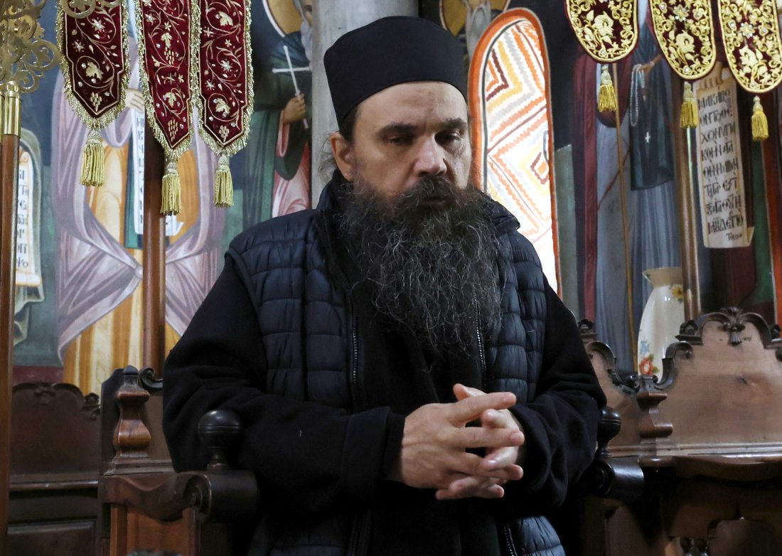 Интронизация на новоизбрания игумен на Зографския манастир отец Гавриил