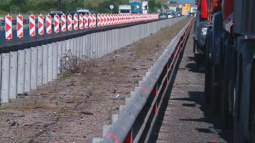 Месец по-рано: Приключва ремонтът на участък от АМ "Тракия" край Пловдив