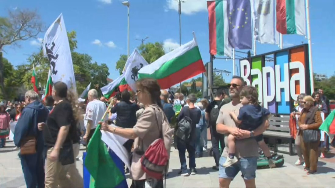 Протест срещу въвеждане на еврото във Варна