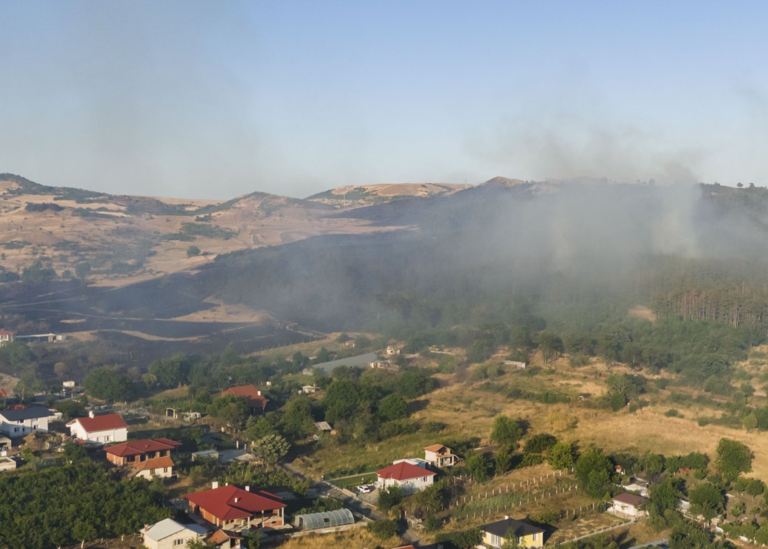 Пожарът край Айтос е потушен