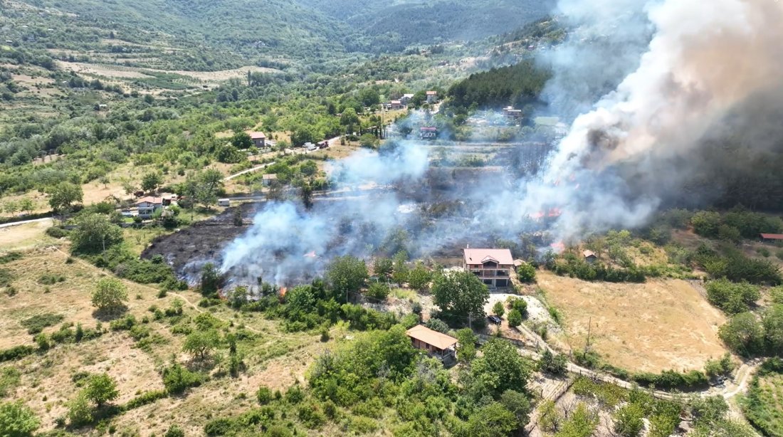 Потушен е пожарът край Асеновград (ВИДЕО)