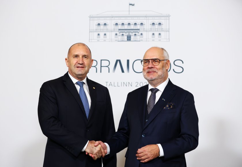 Президентът Радев от Естония привества мирния план за Газа