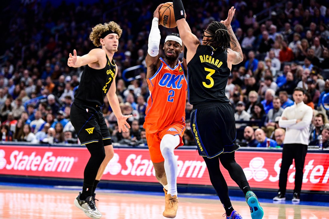 Шей Гилджъс-Алекзандър отбеляза 28 точки и изведе Оклахома Сити до успеха срещу Голдън Стейт Уориърс