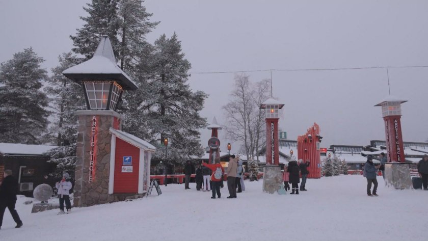 после сняг селото дядо коледа лапландия снимки
