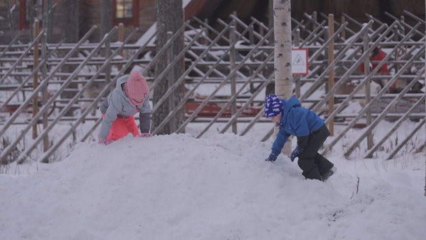 после сняг селото дядо коледа лапландия снимки