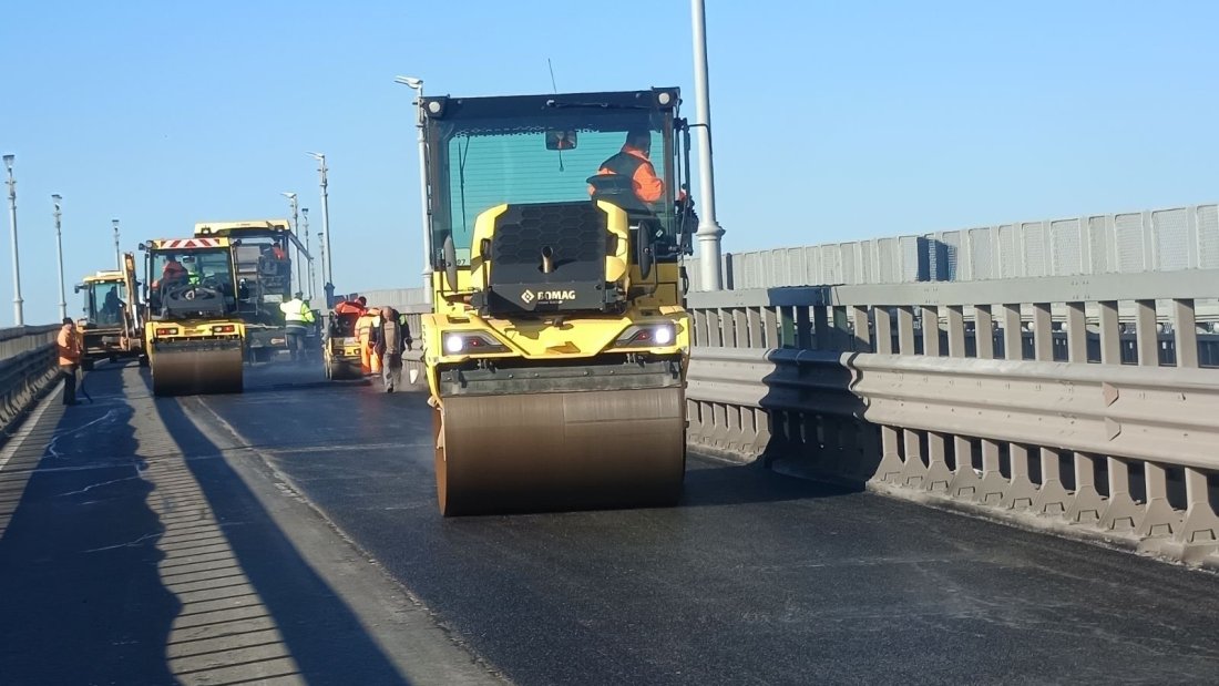 асфалтиран затвореният ремонт 320 метров участък дунав мост русе