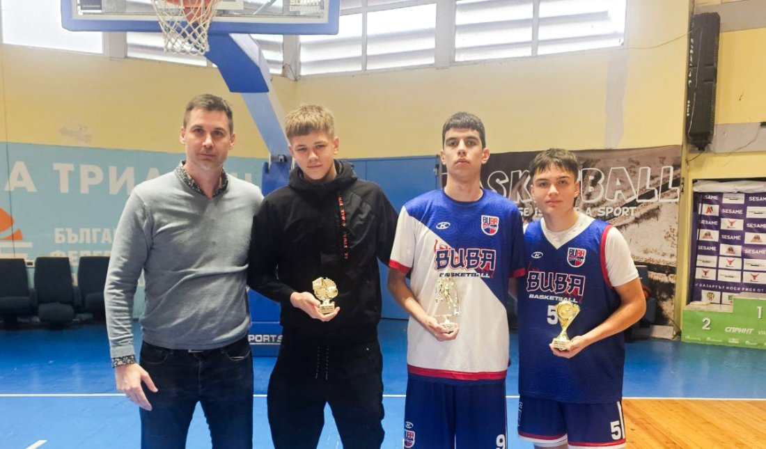 Играчите на БУБА са с най-много индивидуалните награди на турнира от Европейската младежка баскетболна лига в София