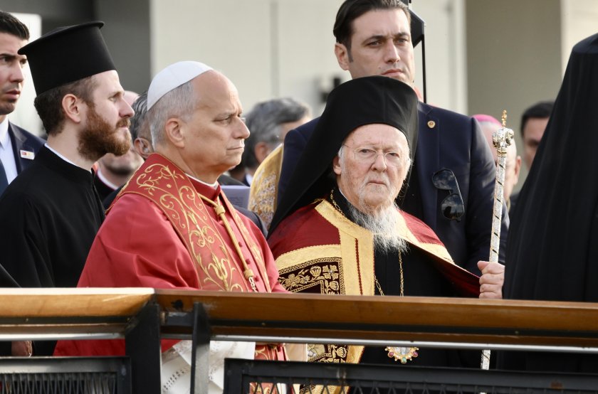 папата вселенският патриарх прочетоха заедно символа вярата турция