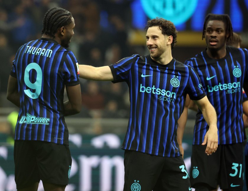 интер продължава четвъртфиналите турнира купата италия разгромен успех венеция