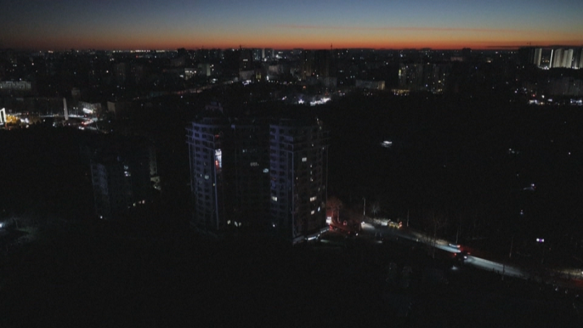 Одеса е в мрак след най-масираната руска атака от началото на войната