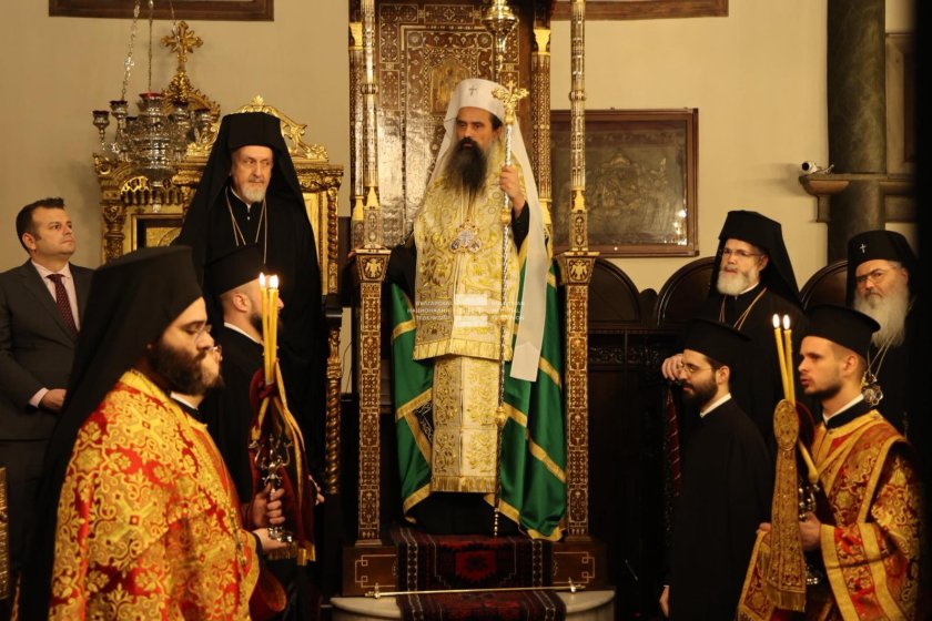 патриарх даниил разговаря вселенския патриарх вартоломей истанбул снимки