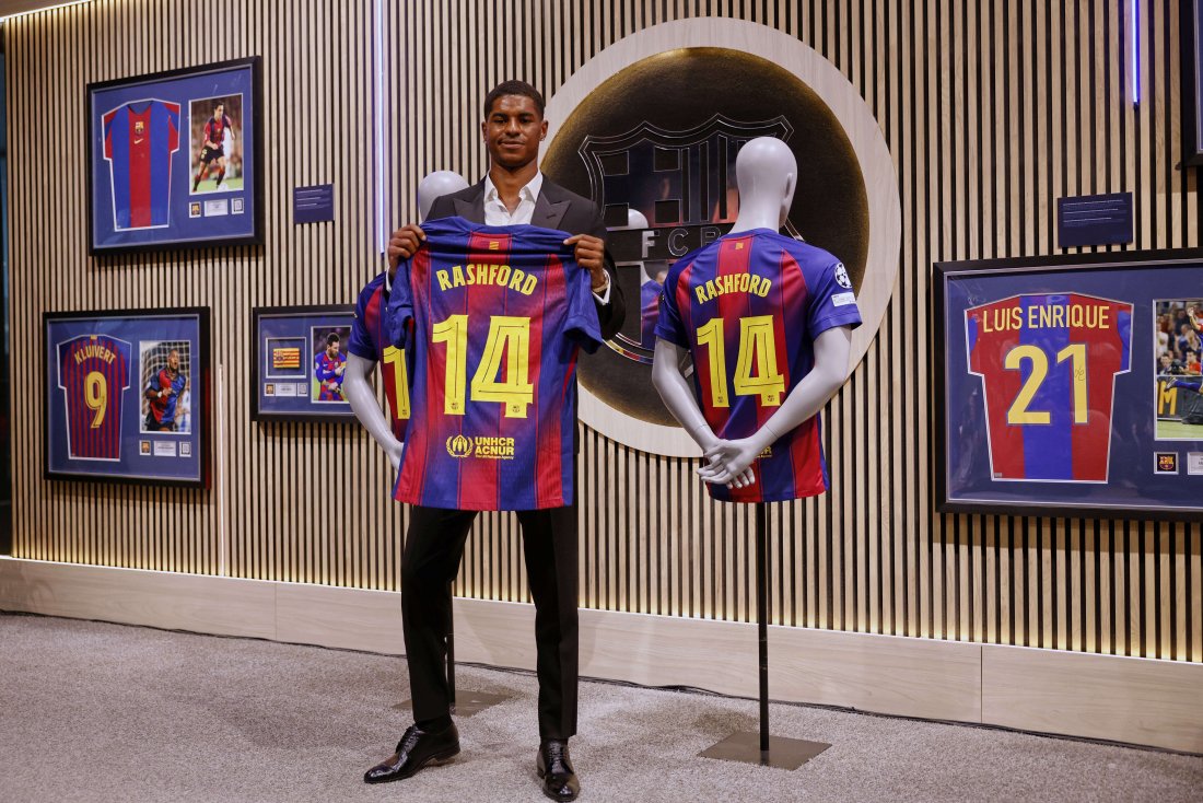 барселона обяви привличането маркъс рашфорд