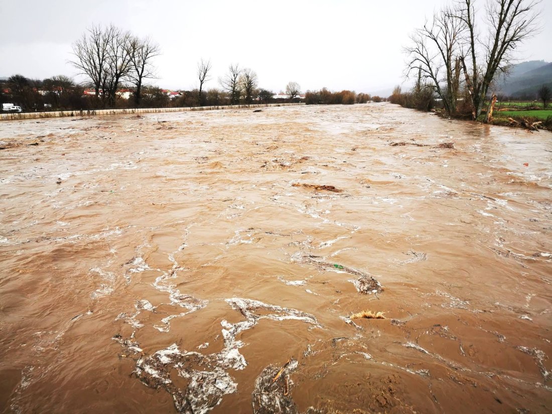 Flooding in Krumovgrad Area, Swollen River Destroys Village Bridge