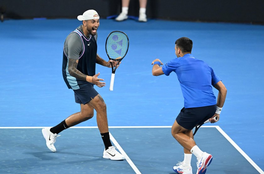 тенис шоу корта новак джокович ник кирьос бризбейн галерия