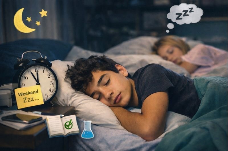 Проучване разкрива как наваксването на съня през уикенда влияе на младите хора
