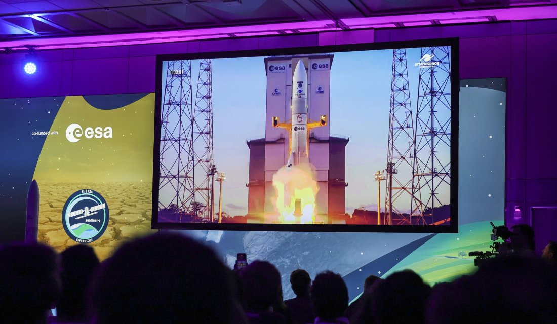 изстреляха европейската ракета ариана космодрума куру френска гвиана