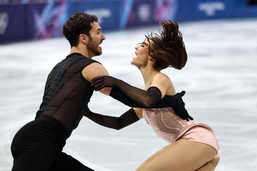 френската двойка лоранс фурние бодри гийом сизерон поведе ритмичния танц милано кортина