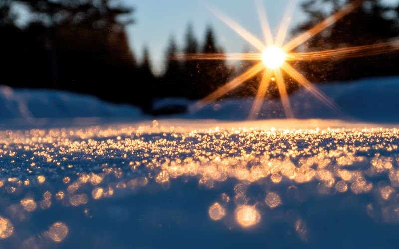 затопляне усещане пролет края февруари снегът постепенно топи