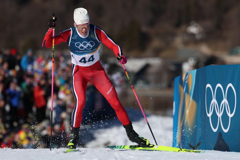 исторческо постижение йоханес клаебо норвежецът завоюва осмата олимпийска титла ски бягането