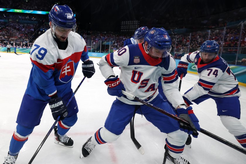 Хокей на лед, САЩ - Словакия