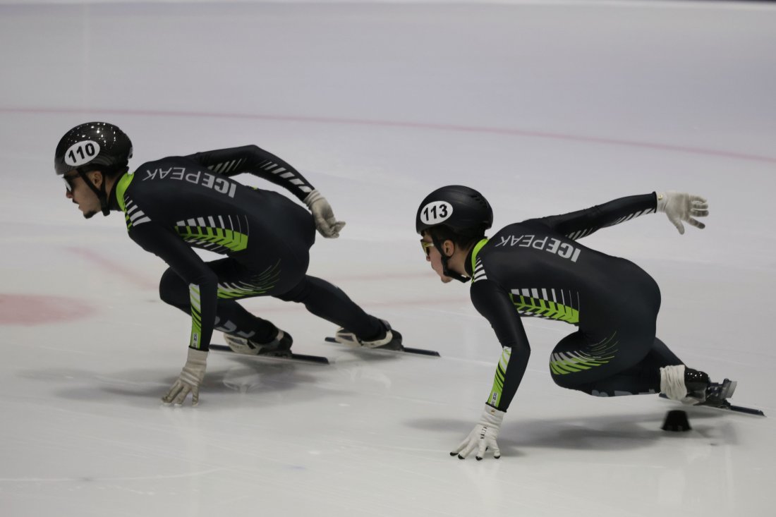 Иван Дончев с титлата в спринта на 500 м. на държавното по шорттрек