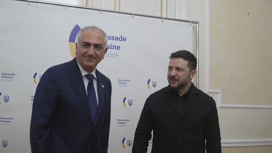 Володимир Зеленски се срещна със сина на последния ирански шах Реза Пахлави