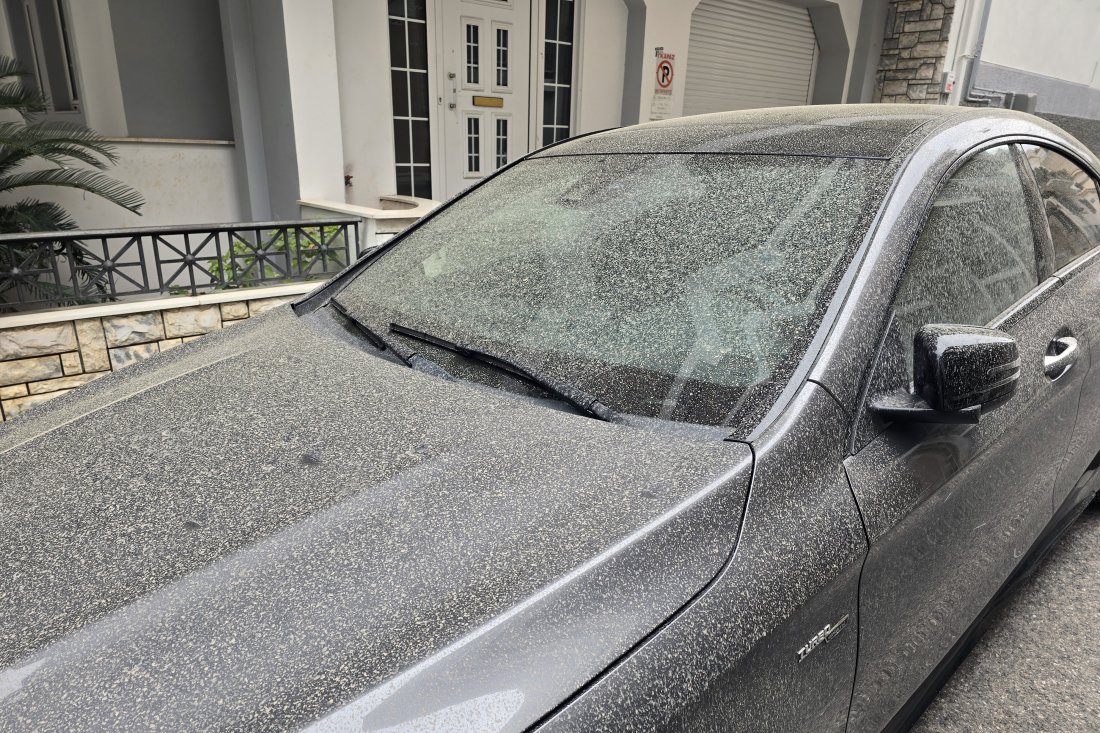 облак африкански прах преминава гърция