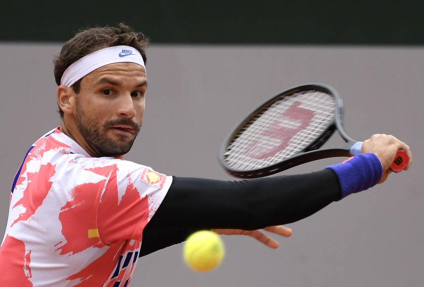 григор димитров финал ролан гарос два сета корта